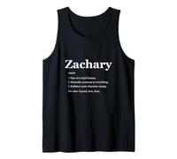 Zachary is A Legend Dictionary Definition Funny Saying Tank Top