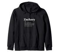 Zachary Is A Legend Dictionary Definition Funny Saying Zip Hoodie