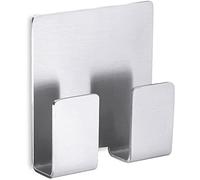 ZACK 40135 5.8 x 5.5 cm Appeso Self-Adhesive Double Towel Hook, ZK40135