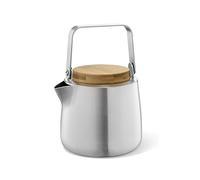 ZACK Bevo 20870 Teapot Matte Stainless Steel and Oiled Bamboo
