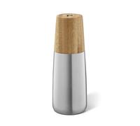 Zack Bevo Brushed Stainless Steel & Bamboo Pepper Grinder 20938