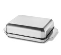 Zack Bevo Brushed Stainless Steel Butter Dish 20144