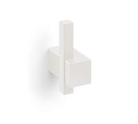 Zack Carvo White Stainless Steel Single Towel Hook 40813