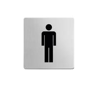 Zack Indici Brushed Stainless Steel Information Sign - Men