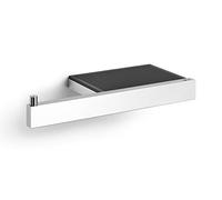 Zack LINEA Toilet roll holder with shelf, One Size, silver