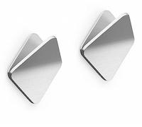 ZACK OLFO Towel Hook Brushed Finish, Small, Silver