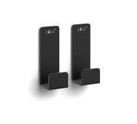 Zack Potes Black Stainless Steel Towel Hook, Small, Set/2 40609