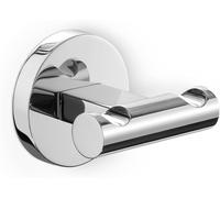 Zack Scala Bathroom Polished 18/10 Stainless Steel Wall Double Towel Hook Hanger