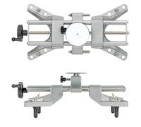Zackman Scientific AutoSolo Car Wheel Alignment Kit Clamp with Magnetic Adapter - DIY Rim Clamp for Camber Castor Gauges - Fits 11-25 Inch Rims - Home Garage Alignment Tool