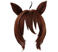 ZACKZIK Xuchang Cosplay wig for Uma Musume Pretty Derby Agnes Tachyon wint ear