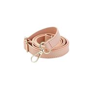 ZacLAy 138 cm Long Leather Shoulder Bag Strap Diy Purse Handle Adjustable Crossbody Handbag Belt Replacement Belt with Clasp, Pink, Silver