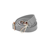 ZacLAy 138 cm Long Leather Shoulder Bag Strap Diy Purse Handle Adjustable Crossbody Handbag Belt Replacement Belt with Clasp, Light Grey, Silver