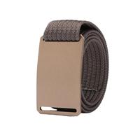 ZacLAy Belt for Men Aluminum Buckle Brown Waist Belt Canvas Tactical Belt 1.5" Nylon Webbing, Brown, 130cm 40to45 Inch