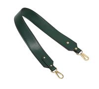ZacLAy Leather Shoulder Bag Strap Gold/black/silver Buckle Replacement Bag Strap for Crossbody Handbags Handles Bag Belt, Dark Green, Silver Buckle