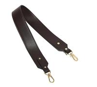 ZacLAy Leather Shoulder Bag Strap Gold/black/silver Buckle Replacement Bag Strap for Crossbody Handbags Handles Bag Belt, Dark Coffee, Silver Buckle