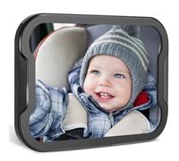 Zacro Baby Car Mirror - 360° Fully Adjustable Shatter Proof Rera View Car Mirror Give Clear Views for Rear, Essentials for Newborn and Baby Safety