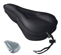 Zacro Bike Seat Cushion Cover - Gel Padded Bike Seat Cover for Men Women Comfort, Extra Soft Exercise Bicycle Seat Compatible with Peloton, Outdoor & Indoor