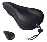 Zacro Bike Seat Cushion Cover - Gel Padded Bike Seat Cover for Men Women Comfort, Extra Soft Exercise Bicycle Seat Compatible with Peloton, Outdoor & Indoor