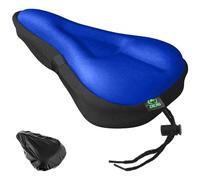 Zacro Bike Seat Cushion Cover - Gel Padded Bike Seat Cover for Men Women, Extra Soft Exercise Bicycle Seat Compatible with Peloton, Outdoor & Indoor