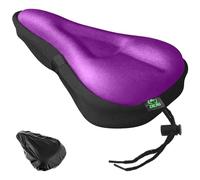 Zacro Bike Seat Cushion Cover - Gel Padded Bike Seat Cover for Men Women, Extra Soft Exercise Bicycle Seat Compatible with Peloton, Outdoor & Indoor