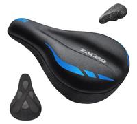 Zacro Bike Seat Cushion - Gel Padded Bike Seat Cover for Men & Women Comfort, Adjustable Vel-cro Secure Bicycle Cushion, Upgraded Installation Fit with Peloton, Indoor & Outdoor Bicycle Saddle(11"x7")