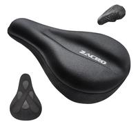 Zacro Bike Seat Cushion - Gel Padded Bike Seat Cover for Men & Women Comfort, Adjustable Vel-cro Secure Bicycle Cushion, Upgraded Installation Fit with Peloton, Indoor & Outdoor Bicycle Saddle(11"x7")