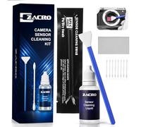 Zacro Camera Cleaning Kit 16mm APS-C Frame Sensor Cleaning Swab 8-Pack + 20ml Sensor Cleaner for DSLR SLR Digital Camera CMOS Sensor Cleaning, Compatible with Nikon, Sony, Canon