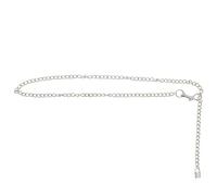 Zac's Alter Ego 105cm Silver Chain Belt with Padlock - Can also be worn as a Keychain