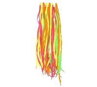 Zac's Alter Ego 12 Pairs Assorted Colour Fun Neon Flat Shoelaces