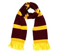 Zac's Alter Ego 170 x 14cm Burgundy with Gold Stripes Scarf with Tassels