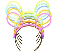 Zac's Alter Ego 25 Individually Packed Assorted Colour Self-Make Glow Bunny Ears