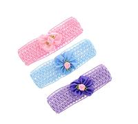 Zac's Alter Ego 3 Assorted Crochet Headbands with Attached Flowers