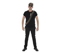 Zac's Alter Ego 4-Piece Camouflage Army Costume Kit with Cap, Sunglasses, Bullet Belt, and Dog Tags
