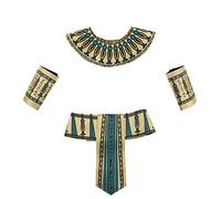 Zac's Alter Ego 4 Piece Fancy Dress Gold & Turquoise Pharaoh Egyptian Kit World Book Day Fancy Dress