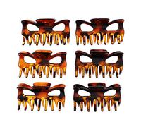 Zac's Alter Ego 6 Pieces 9cm Hair Clamps/Bulldog Claw Clips