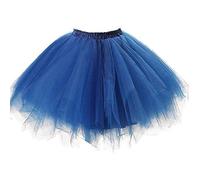 Zac's Alter Ego 80s Club Fancy Dress Adult Women's 4 Layer Tutu Skirt Including Silk Lining - Layered Tulle Petticoat Halloween Fairy Princess Angel