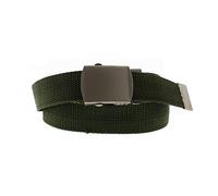 Zac's Alter Ego Adjustable Boy's Army Green Slider Buckle Canvas Webbing Belt