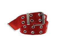 Zac's Alter Ego Adjustable Canvas Webbing Belt with 2 Row Eyelets