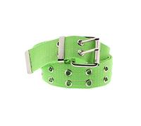 Zac's Alter Ego Adjustable Canvas Webbing Belt with 2 Row Eyelets