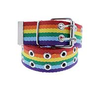 Zac's Alter Ego Adjustable Canvas Webbing Belt with 2 Row Eyelets