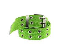 Zac's Alter Ego Adjustable Canvas Webbing Belt with 2 Row Eyelets