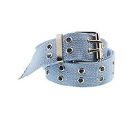 Zac's Alter Ego Adjustable Canvas Webbing Belt with 2 Row Eyelets