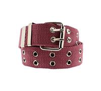 Zac's Alter Ego Adjustable Canvas Webbing Belt with 2 Row Eyelets