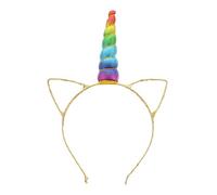 Zac's Alter Ego Animal Ears Headband with Rainbow Unicorn Horn