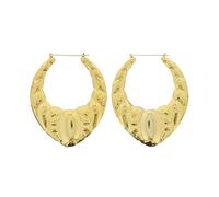 Zac's Alter Ego Bamboo Style Gold & Silver Patterned Earrings