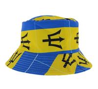 Zac's Alter Ego Barbados Flag Bucket Hat - Ideal for Carnival, Olympics, Sporting Events, etc... Blue