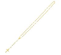 Zac's Alter Ego Beaded Rosary Necklace - Catholic Cross, Prayer Beads with Medal Cross Jesus Christ Saint Benedict, for Catholic Christians Religious Communion, Baptism, Mass, Bible
