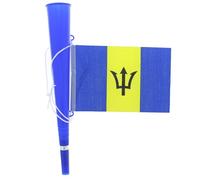 Zac's Alter Ego Blue Woofer Horn with Barbados Flag - Bright Loud Carnival Festival Party
