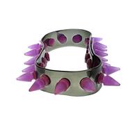 Zac's Alter Ego Bright UV Spike Studded Necklace/Choker - Cool Accessory