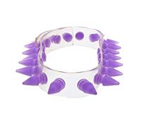 Zac's Alter Ego Bright UV Spike Studded Necklace/Choker - Cool Accessory